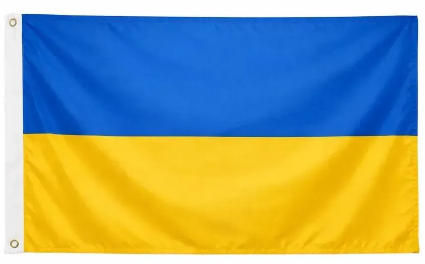 Прапор України 900х1500 мм, з люверсами, прапорна сітка